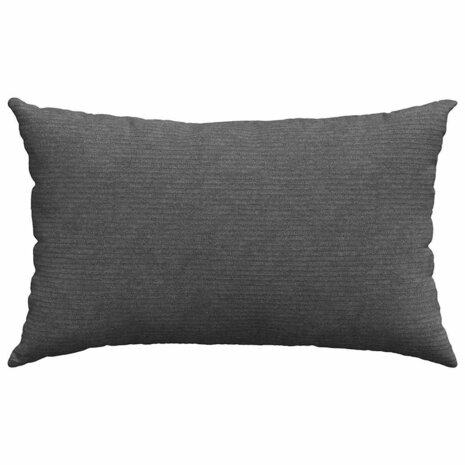 Sofa Kussens 2 stuks Donkergrijs 50 x 30 cm Cordstof 6