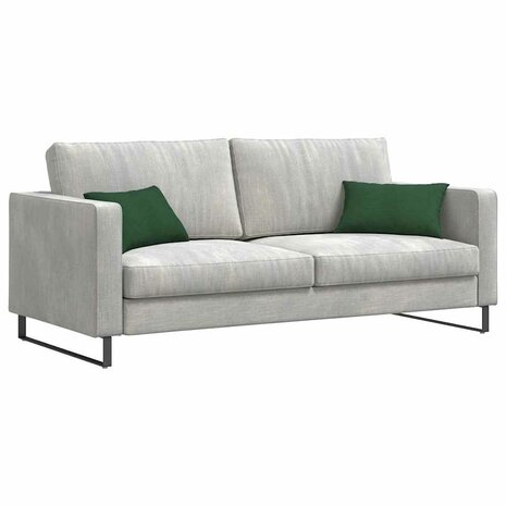 Sofa Kussens 2 stuks Donkergroen 50 x 30 cm Cordstof 3