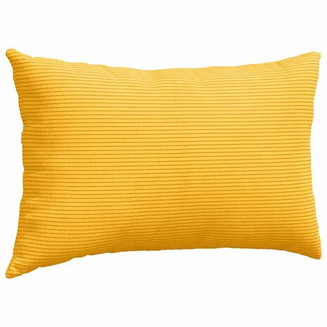 Sofa Kussens 2 stuks Lichtgeel 50 x 30 cm Cordstof 5