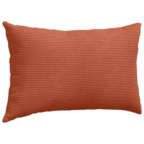 Sofa Kussens 2 stuks Rood-oranje 50 x 30 cm Cordstof 5