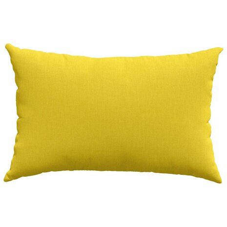 Sofa Kussens 2 pcs Lichtgeel 60 x 40 cm Stof 6