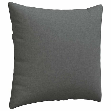 Sofa Kussens 2 pcs Donkergrijs 45 x 45 cm Stof 5