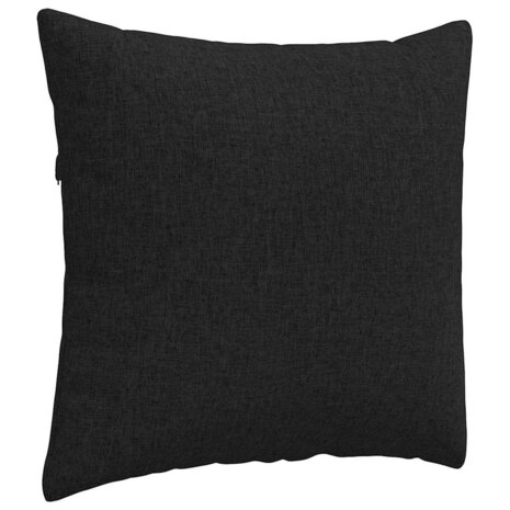 Sofa Kussens 2 pcs Zwart 45 x 45 cm Stof 5
