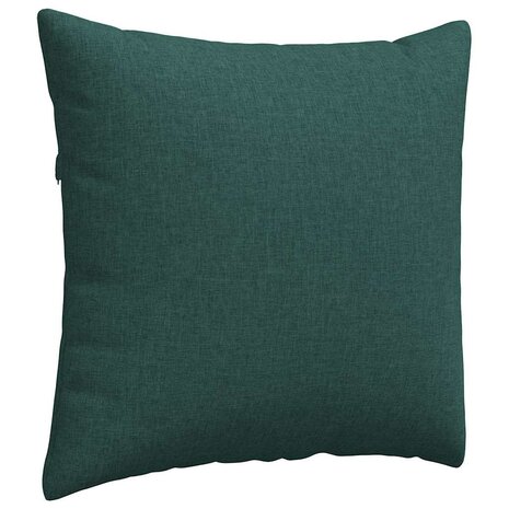 Sofa Kussens 2 pcs Donkergroen 45 x 45 cm Stof 5