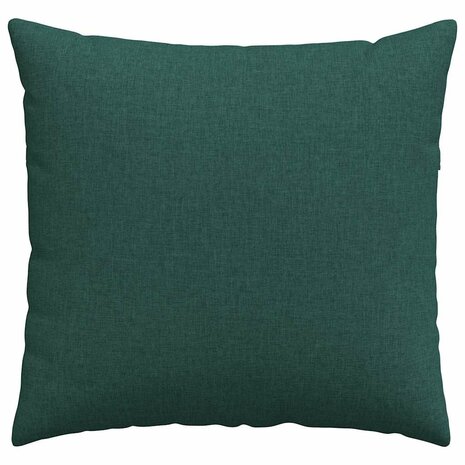 Sofa Kussens 2 pcs Donkergroen 45 x 45 cm Stof 6