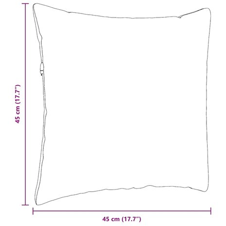 Sofa Kussens 2 pcs Lichtgroen 45 x 45 cm Stof 9
