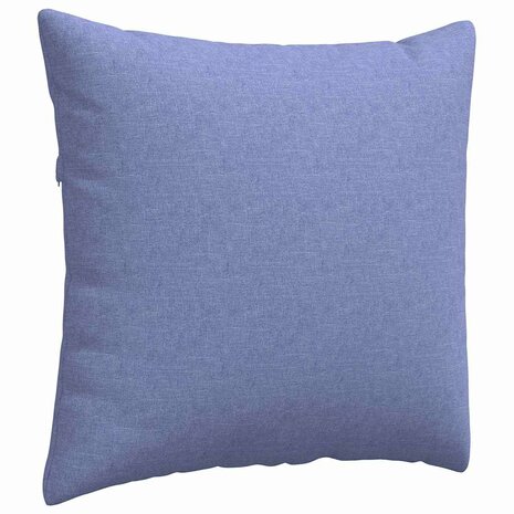 Sofa Kussens 2 pcs Jeans Blauw 45 x 45 cm Stof 5