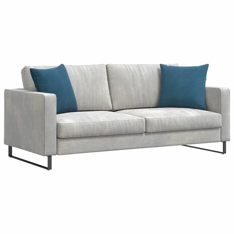 Sofa Kussens 2 stuks Blauw 45 x 45 cm Cordstof 3