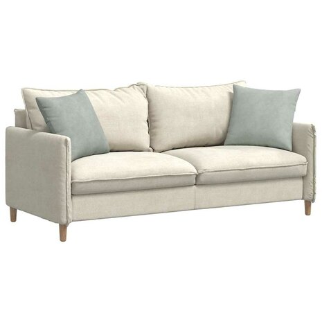 Sofa Kussens 2 stuks Lichtgrijs 45 x 45 cm Cordstof 3
