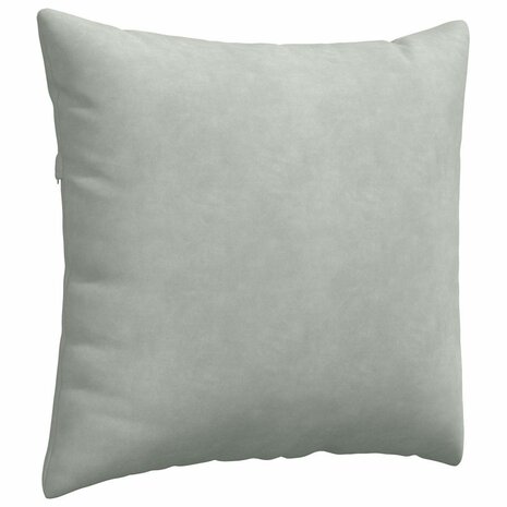 Sofa Kussens 2 stuks Lichtgrijs 45 x 45 cm Cordstof 5
