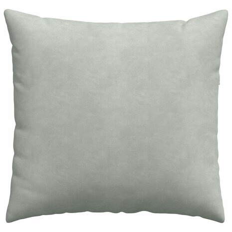 Sofa Kussens 2 stuks Lichtgrijs 45 x 45 cm Cordstof 6