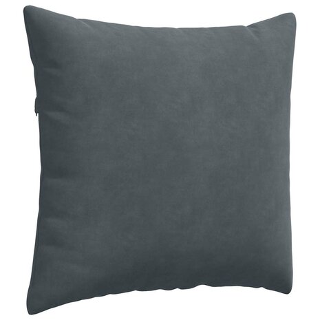 Sofa Kussens 2 stuks Donkergrijs 45 x 45 cm Cordstof 5