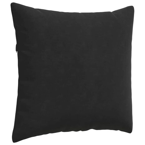 Sofa Kussens 2 stuks Zwart 45 x 45 cm Cordstof 5