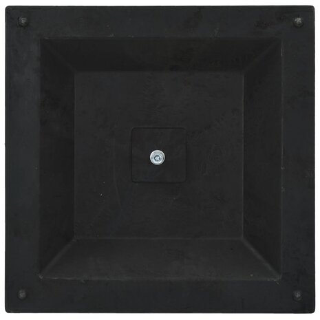 Parasolvoet vierkant 12 kg polyresin bronskleurig 5
