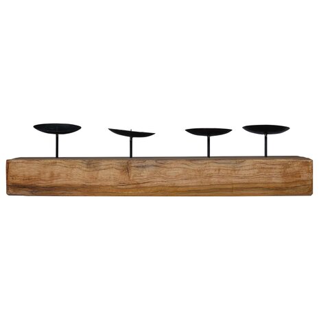 Kaarsenhouder Naturel 50 x 15 x 10 cm Massief teakhout 5