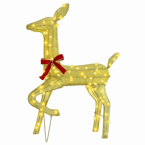 Rendierfamilie met 300 LED 3 pcs Warmwit 68 x 26 x 127 cm Stof 5