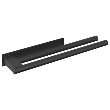 Handdoekenrek Zwart 40 x 9 x 4 cm Roestvrij staal 2