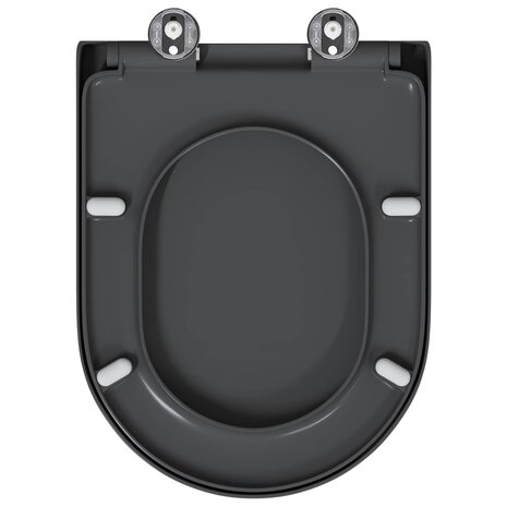 Toiletzitting Antraciet 49 x 36 x 4 cm Duroplast 5