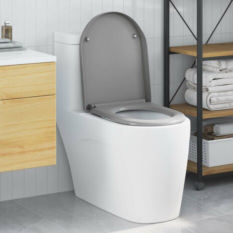 Toiletzitting Grijs 49 x 36 x 4 cm Duroplast 1