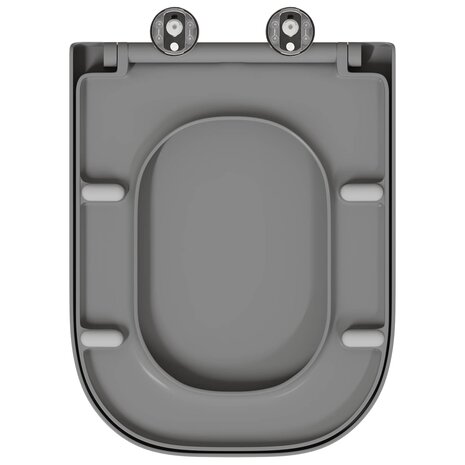 Toiletzitting Grijs 47,5 x 35 x 3,6 cm Duroplast 8