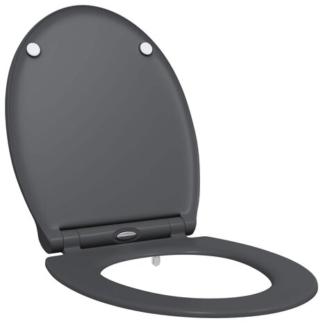 Toiletzitting Antraciet 47 x 37,5 x 3,8 cm Duroplast 2
