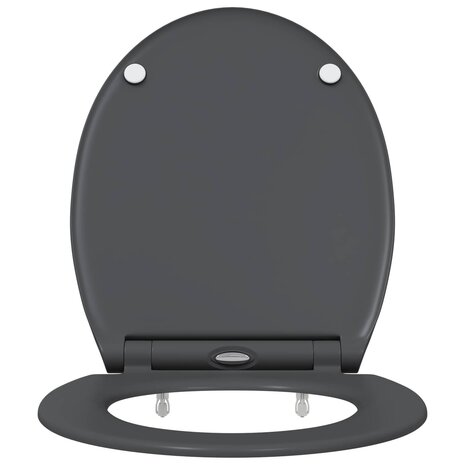 Toiletzitting Antraciet 47 x 37,5 x 3,8 cm Duroplast 5
