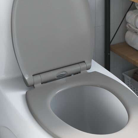 Toiletzitting Grijs 47 x 37,5 x 3,8 cm Duroplast 4