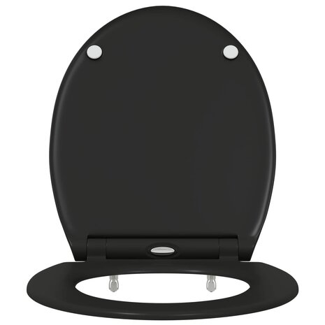 Toiletzitting Zwart 47 x 37,5 x 3,8 cm Duroplast 5