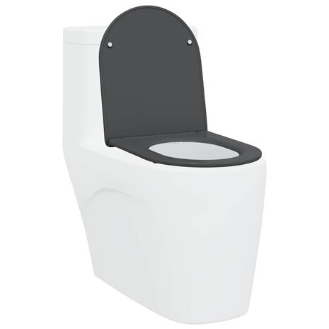 Toiletzitting Antraciet 47 x 36 x 3,4 cm Duroplast 3