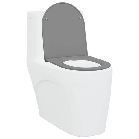 Toiletzitting Grijs 47 x 36 x 3,4 cm Duroplast 3