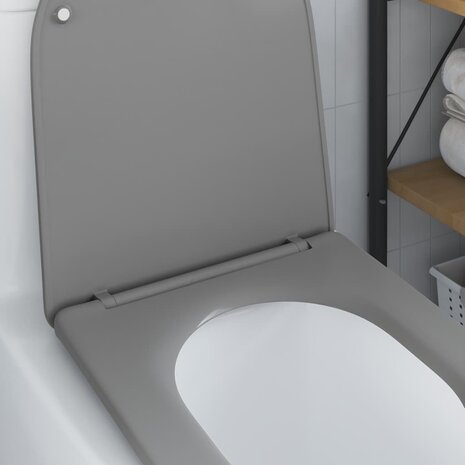 Toiletzitting Grijs 47 x 36 x 3,4 cm Duroplast 4