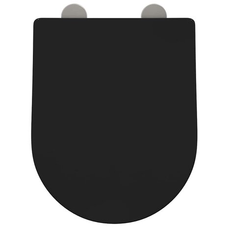 Toiletzitting Zwart 48 x 36,5 x 4,5 cm Polypropyleen 7