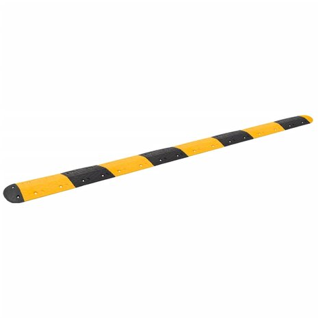 Verkeersdrempel 420x32,5x4 cm rubber geel en zwart 1