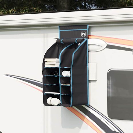Hangende Tentorganizer 10 Vakken Zwart 40,5 x 25 x 80 cm 1