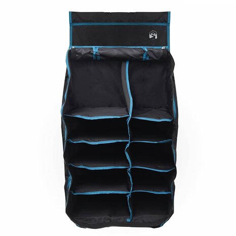 Hangende Tentorganizer 10 Vakken Zwart 40,5 x 25 x 80 cm 8