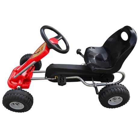 Skelter met pedalen rood 2