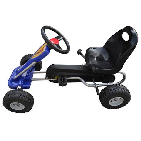 Skelter met pedalen blauw 2