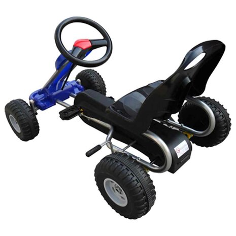 Skelter met pedalen blauw 3