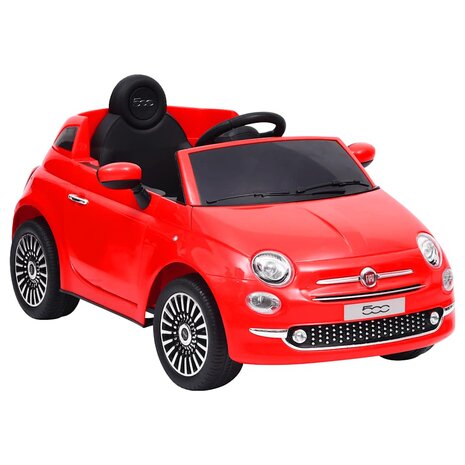 Kinderauto Fiat 500 elektrisch rood 1