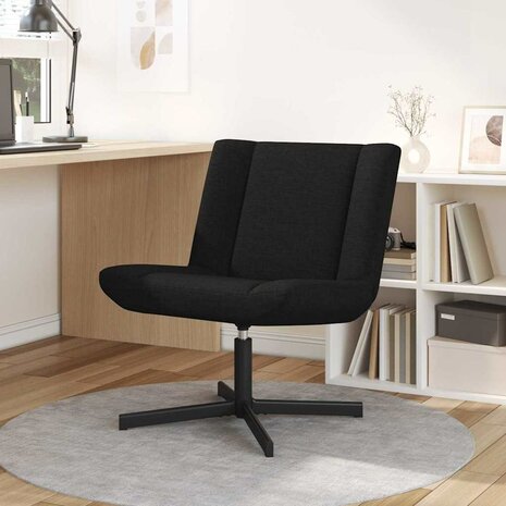 Draaistoel Zwart 63 x 75 x 76 cm Stof 1