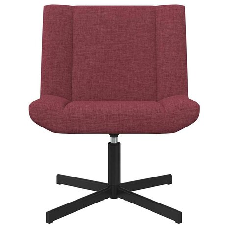 Draaistoel Wijnrood 63 x 75 x 76 cm Stof 4