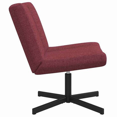 Draaistoel Wijnrood 63 x 75 x 76 cm Stof 5