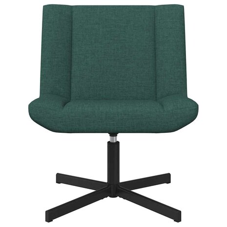Draaistoel Donkergroen 63 x 75 x 76 cm Stof 4