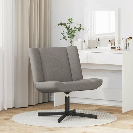 Draaistoel Taupe 63 x 75 x 76 cm Stof 3