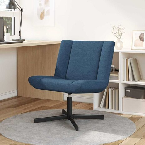 Draaistoel Blauw 63 x 75 x 76 cm Stof 1
