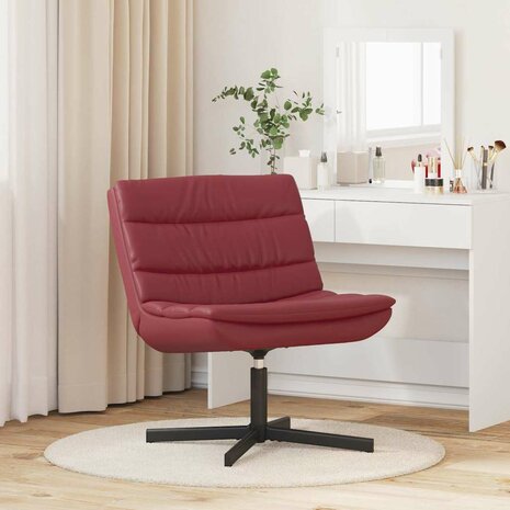 Draaistoel Wijnrood 63 x 75 x 76 cm PU 3