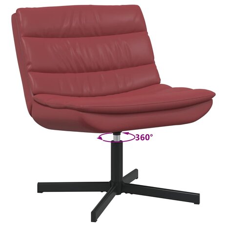 Draaistoel Wijnrood 63 x 75 x 76 cm PU 9