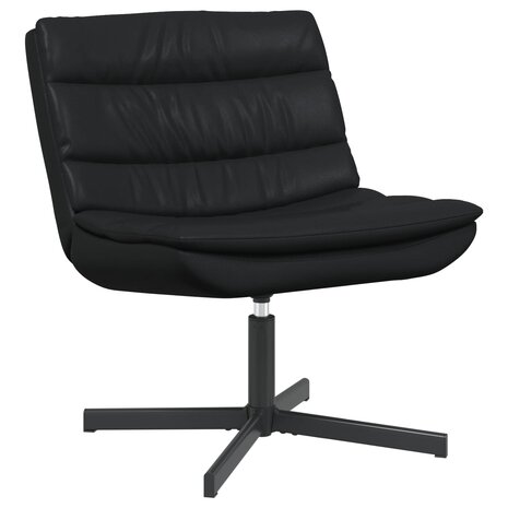 Draaistoel Zwart 63 x 75 x 76 cm Glanzend PU 1