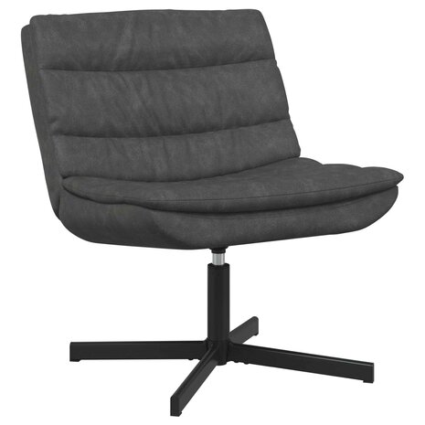 Draaistoel Zwart 63 x 75 x 76 cm Antiek PU 1