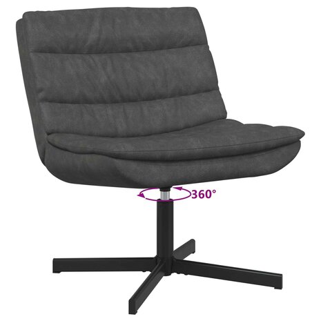 Draaistoel Zwart 63 x 75 x 76 cm Antiek PU 5
